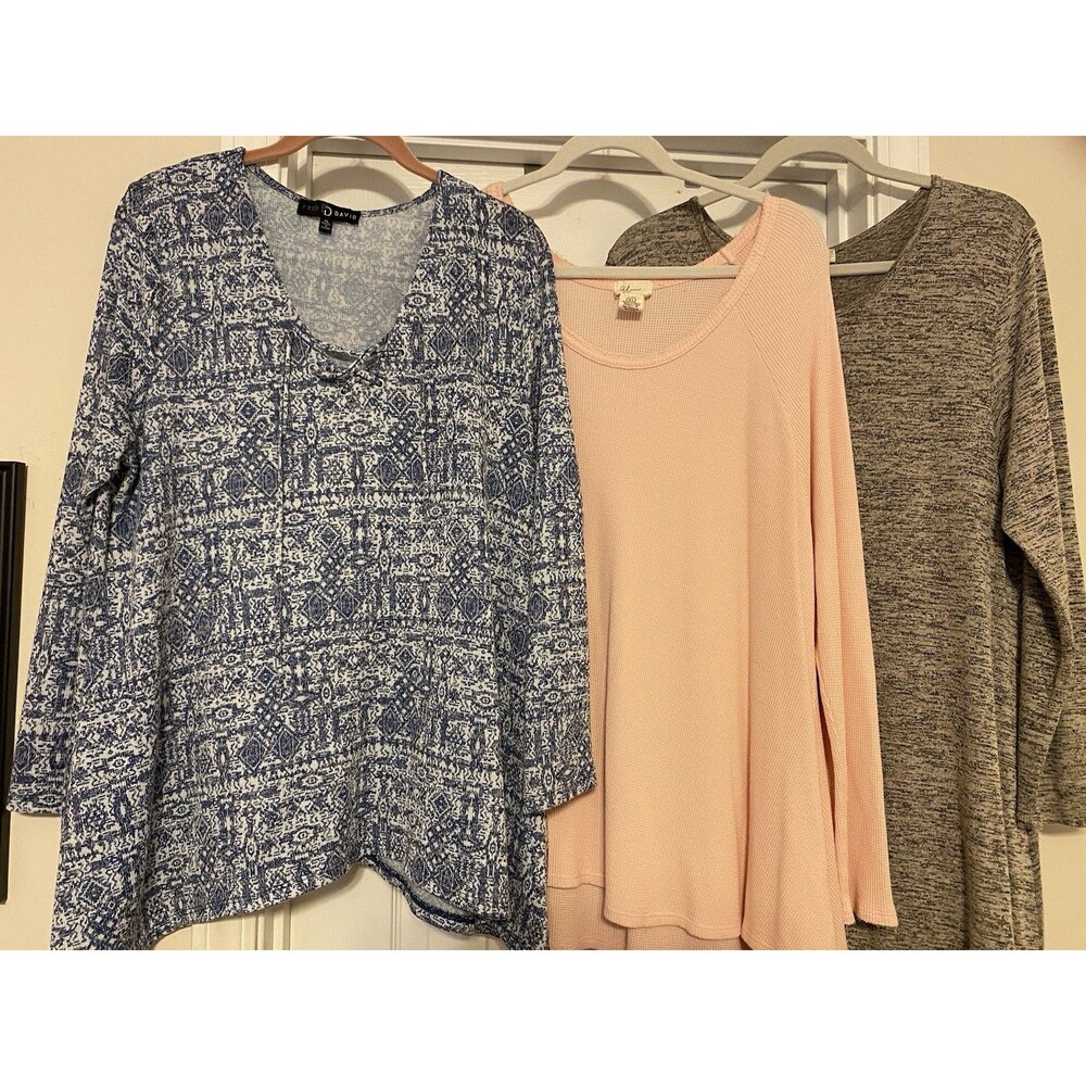 Womens lot of 3 long sleeve shirts size XL